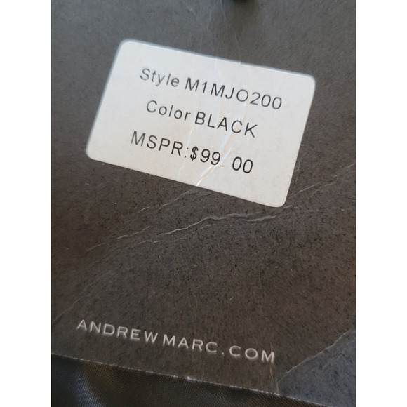 NWT Andrew Marc New York Black Faux Leather Vest Sleeveless Jaket Women Small - Picture 11 of 11